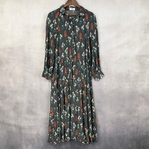Natural Life Women Dress Small Floral Boho Cottage Romantic Indie Folk Granola
